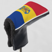 Vlaggenjas van Roemenië Golfheadcover (3/4 voorkant)