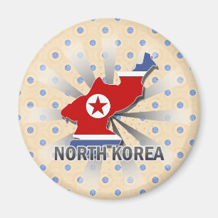 Vlaggenkaart 2.0 Noord-Korea Magneet