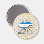 Vlaggenkaart 2.0 van Honduras Magneet (Voorkant / Achterkant)