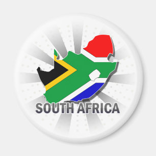 Vlaggenkaart 2.0 voor Zuid-Afrika Magneet