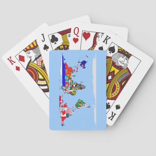 vlaggenkaart pokerkaarten (Achterkant)