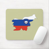 Vlaggenkaart Slovenië Muismat (Met muis)