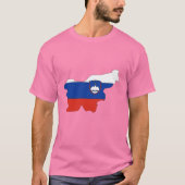 Vlaggenkaart Slovenië T-shirt (Voorkant)