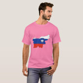 Vlaggenkaart Slovenië T-shirt (Voorkant volledig)