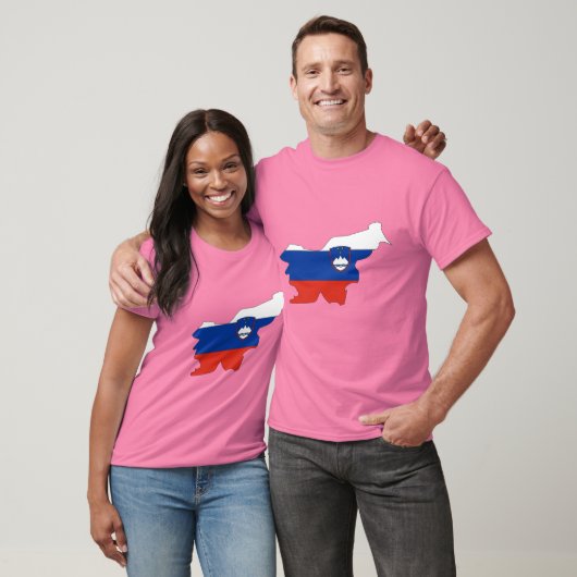 Vlaggenkaart Slovenië T-shirt (Unisex)