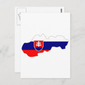 Vlaggenkaart Slowakije Briefkaart (Voorkant / Achterkant)