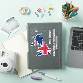 Vlaggenkaart Sticker Verenigd Koninkrijk (iPad Cover)