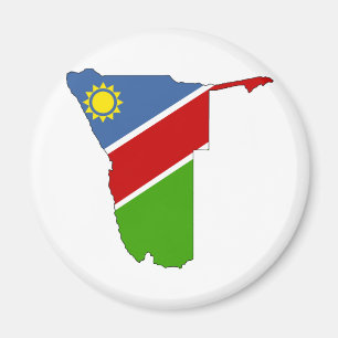 Vlaggenkaart van Namibië, volledig formaat Magneet