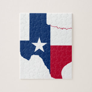 Vlaggenkaart van Texas Legpuzzel