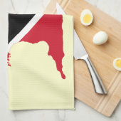 Vlaggenkaart van Trinidad en Tobago Theedoek (Quarter Fold)