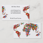 Vlaggenkaart, Visitekaartje (Voorkant / Achterkant)