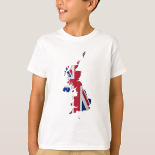 Vlaggenkaart voor Britse en Kroonafhankelijkheden T-shirt