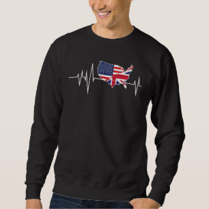 Vlaggenland Hartslag Britse Amerikanen Vlaggen Wer Trui