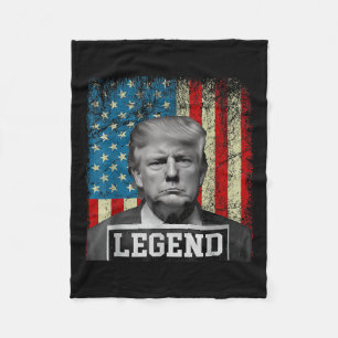 Vlaggenlegende Trump Mok Shot 2024 President Wonen Fleece Deken