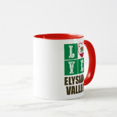 Vlaggenliefdesgemeenschap in Californië — Elysian  Mok (Voorkant rechts)