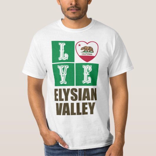 Vlaggenliefdesgemeenschap in Californië — Elysian  T-shirt (Voorkant)
