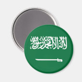 Vlaggenmagneet Saudi-Arabië Magneet (Voorkant / Achterkant)