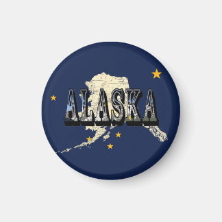 Vlaggenmagneet van Alaska Magneet