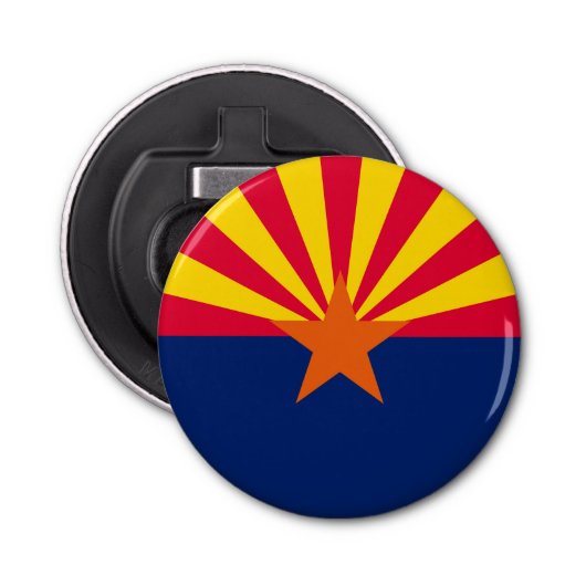 Vlaggenontwerp Arizona State Button Flesopener (Voorkant)