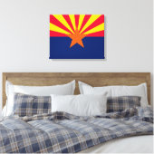 Vlaggenontwerp Arizona State Canvas Afdruk (Insitu (Slaapkamer))