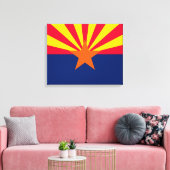 Vlaggenontwerp Arizona State Canvas Afdruk (Insitu (Woonkamer))