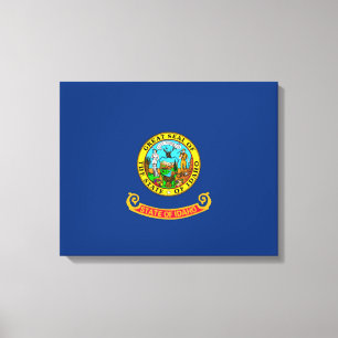 Vlaggenontwerp Idaho-staat Canvas Afdruk