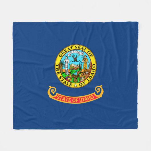 Vlaggenontwerp Idaho-staat Fleece Deken (Voorkant (Horizontaal))