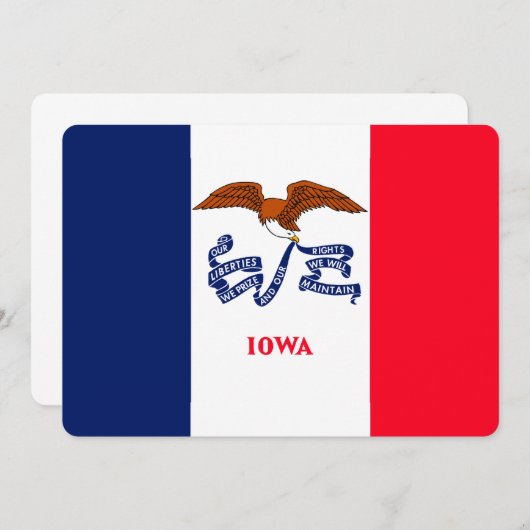 Vlaggenontwerp Iowa State (Voorkant / Achterkant)
