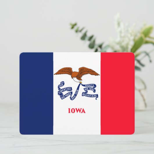 Vlaggenontwerp Iowa State (Staand voorkant)