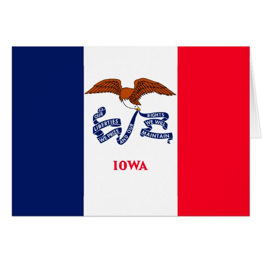 Vlaggenontwerp Iowa State (Voorkant Horizontaal)