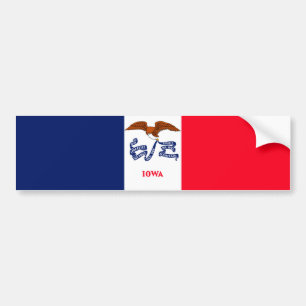Vlaggenontwerp Iowa State Bumpersticker