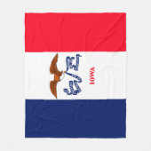 Vlaggenontwerp Iowa State Fleece Deken (Voorkant)