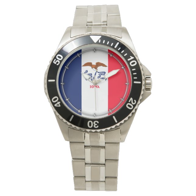 Vlaggenontwerp Iowa State Horloge (Voorkant)