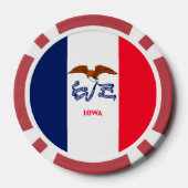 Vlaggenontwerp Iowa State Pokerchips (Achterkant)