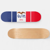 Vlaggenontwerp Iowa State Skateboard (Horizontaal)