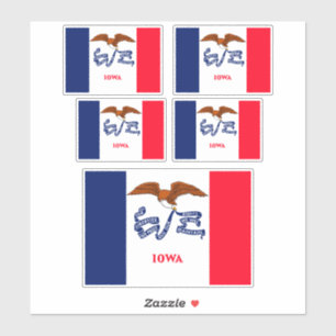 Vlaggenontwerp Iowa State Sticker