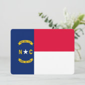 Vlaggenontwerp Noordelijke Carolina (Staand voorkant)