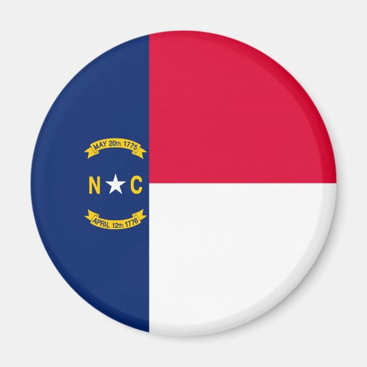 Vlaggenontwerp Noordelijke Carolina Magneet (Voorkant)