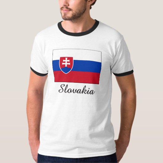 Vlaggenontwerp Slowakije T-shirt (Voorkant)
