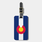 Vlaggenontwerp van de Colorado-staat Bagagelabel (Voorkant verticaal)