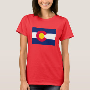 Vlaggenontwerp van de Colorado-staat T-shirt
