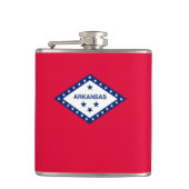 Vlaggenontwerp van de staat Arkansas Heupfles (Voorkant)