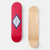 Vlaggenontwerp van de staat Arkansas Skateboard (Voorkant)