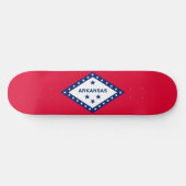 Vlaggenontwerp van de staat Arkansas Skateboard (Horizontaal)
