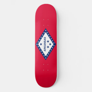 Vlaggenontwerp van de staat Arkansas Skateboard