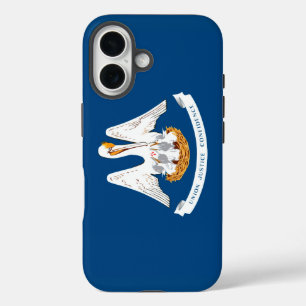 Vlaggenontwerp van de staat Louisiana iPhone 16 Hoesje