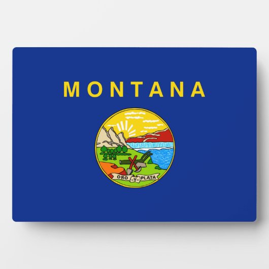 Vlaggenontwerp van de staat Montana Fotoplaat (voorkant)