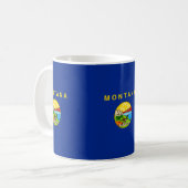 Vlaggenontwerp van de staat Montana Koffiemok (Voorkant links)