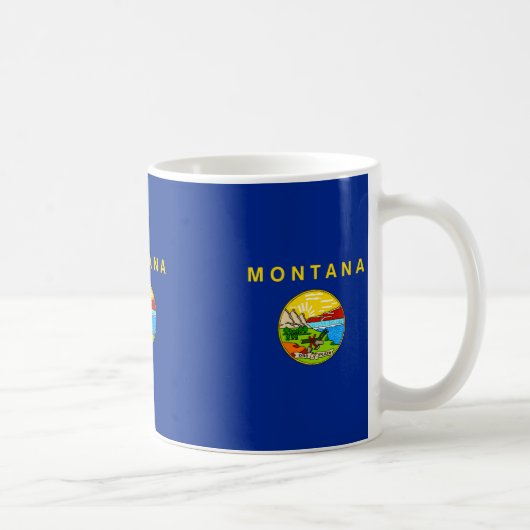 Vlaggenontwerp van de staat Montana Koffiemok (Rechts)