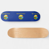 Vlaggenontwerp van de staat Montana Skateboard (Horizontaal)